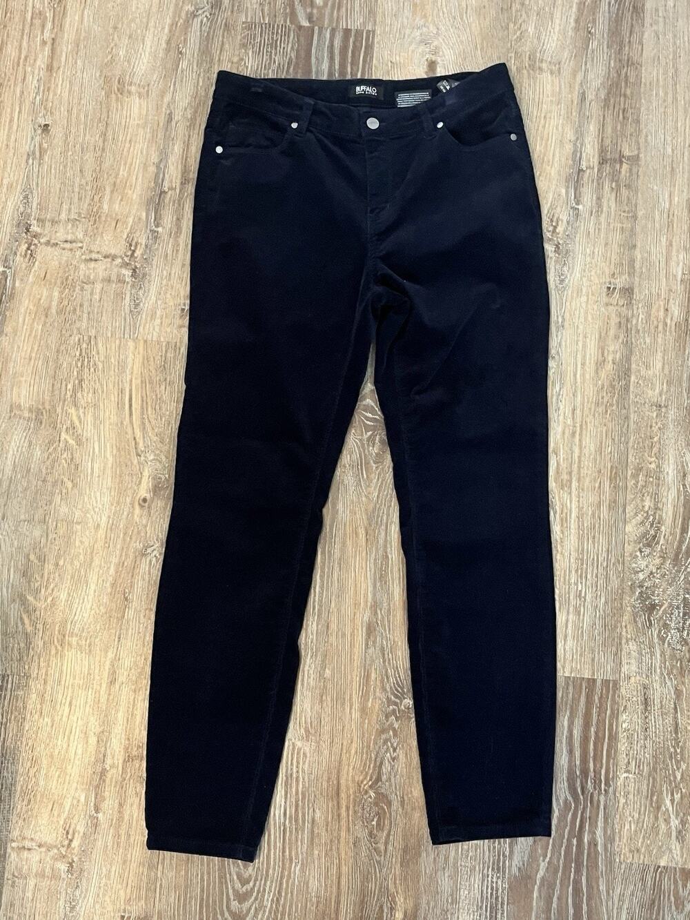 Buffalo David Bitton Icon Corduroy Skinny Pants Women’s 12/32 Navy Mid Rise